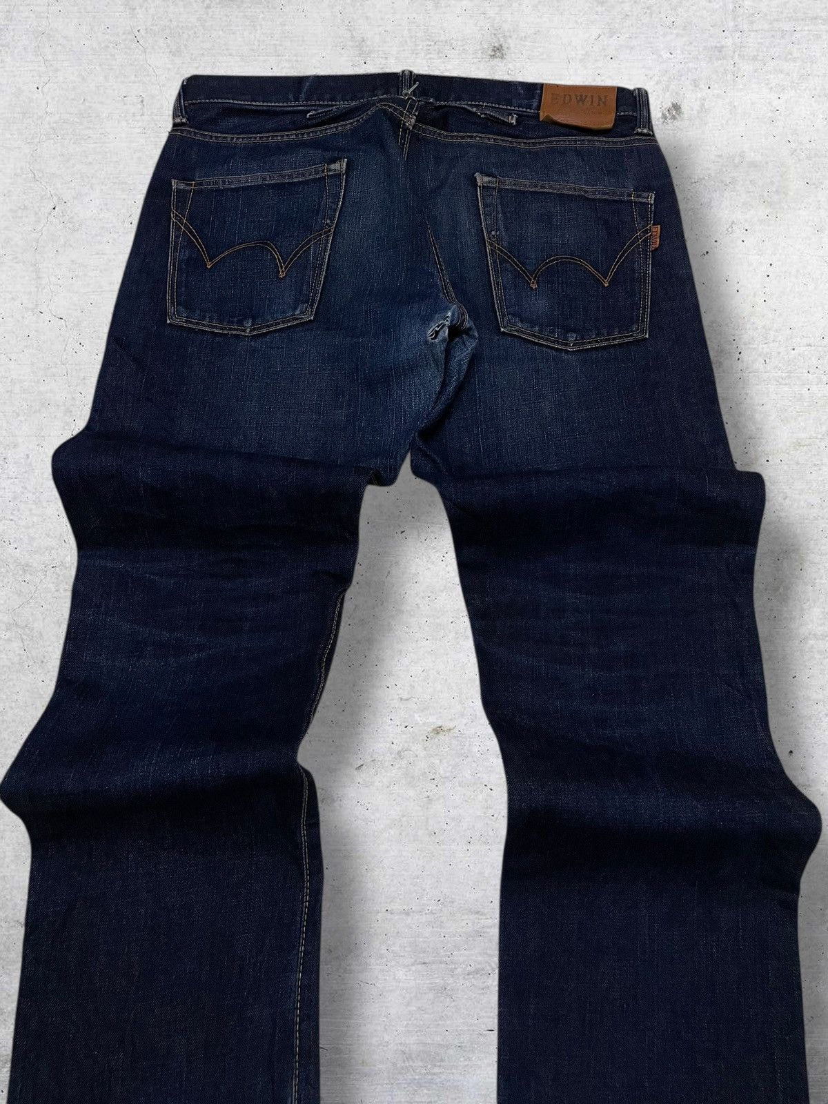 Edwin VINTAGE EDWIN 90S DESIGNER JAPAN OG SELVEDGE INDIGO DENIM Size US 34 / EU 50 - 13 Thumbnail