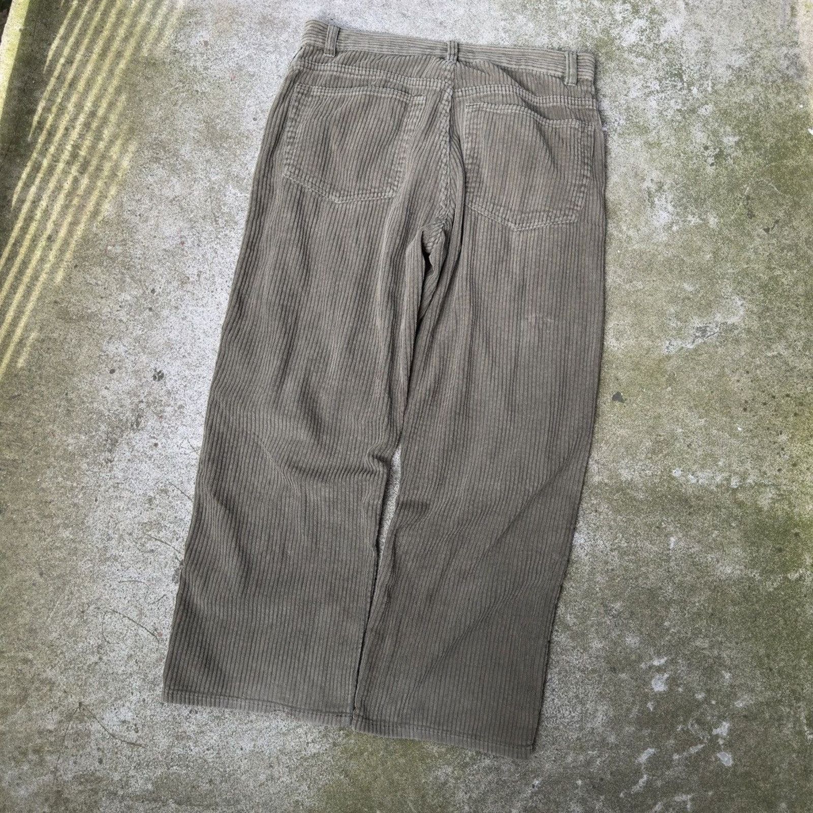 Vintage Y2K Utility Baggy Wide Leg Corduroy Pants ERD Grunge Skater Size US 34 / EU 50 - 9 Thumbnail