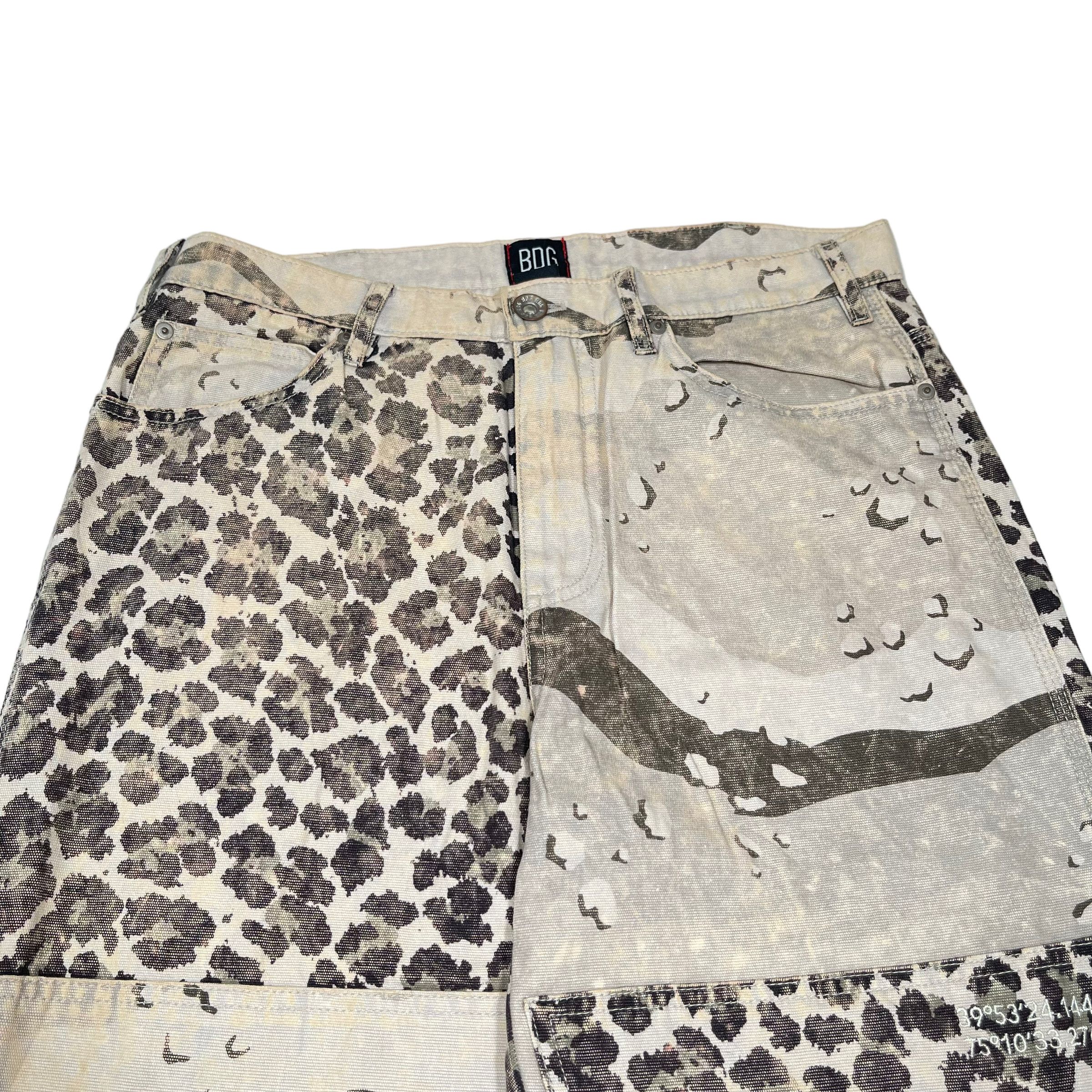Japanese Brand Leopard Luxury Carpenter Overprint Streetwear Pants Size US 32 / EU 48 - 5 Thumbnail