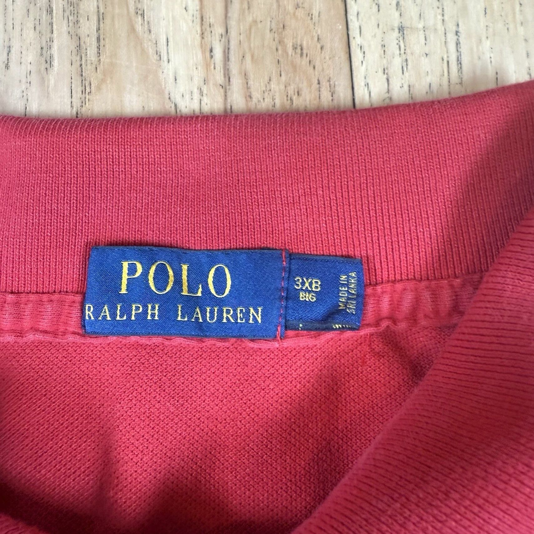 Ralph Lauren VINTAGE Polo Ralph Lauren Big Pony Shirt Mens 3XB Red Blue Short Sleeve Embroidered Preppy Casual Rugby 3XL Mens Size US XXL / EU 58 / 5 - 4 Thumbnail