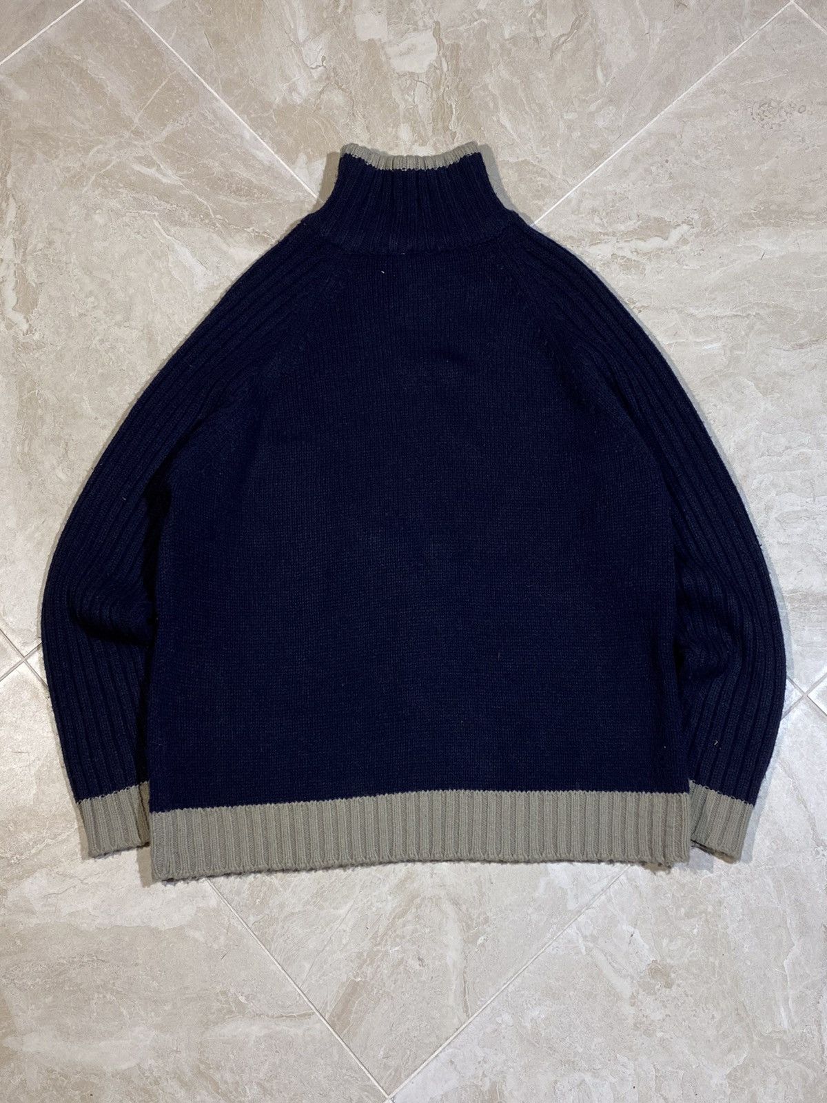 Von Dutch 🔥 Y2K VON DUTCH HALF ZIP RIBBED SWEATER SKATER FIT Size US L / EU 52-54 / 3 - 2 Thumbnail
