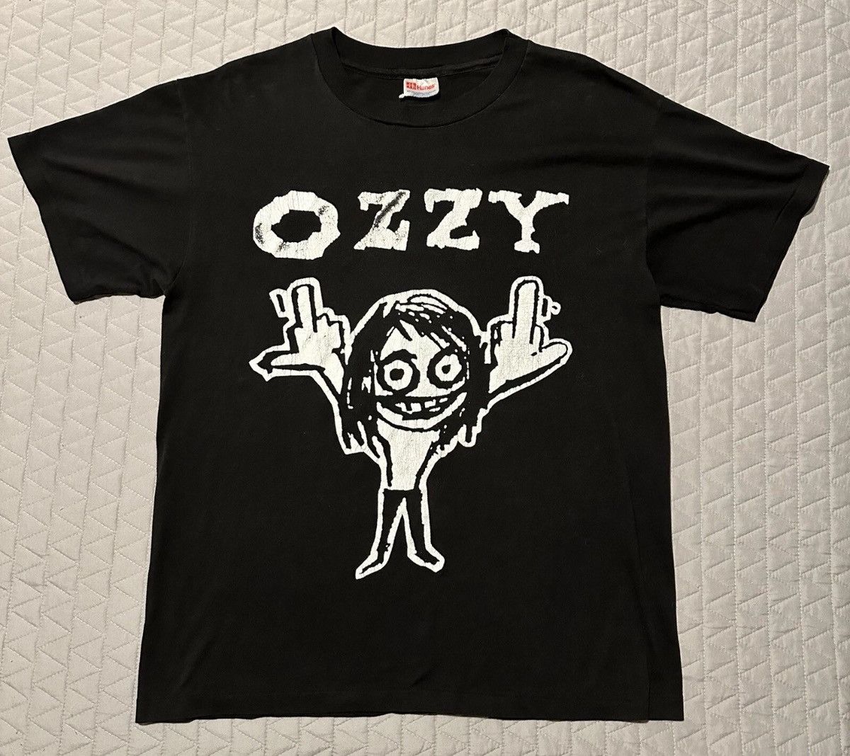 Ozzy Osbourne Ozzy Osbourne 1996 Vinatge Large Tee RARE Gold Script Size US L / EU 52-54 / 3 - 2 Thumbnail