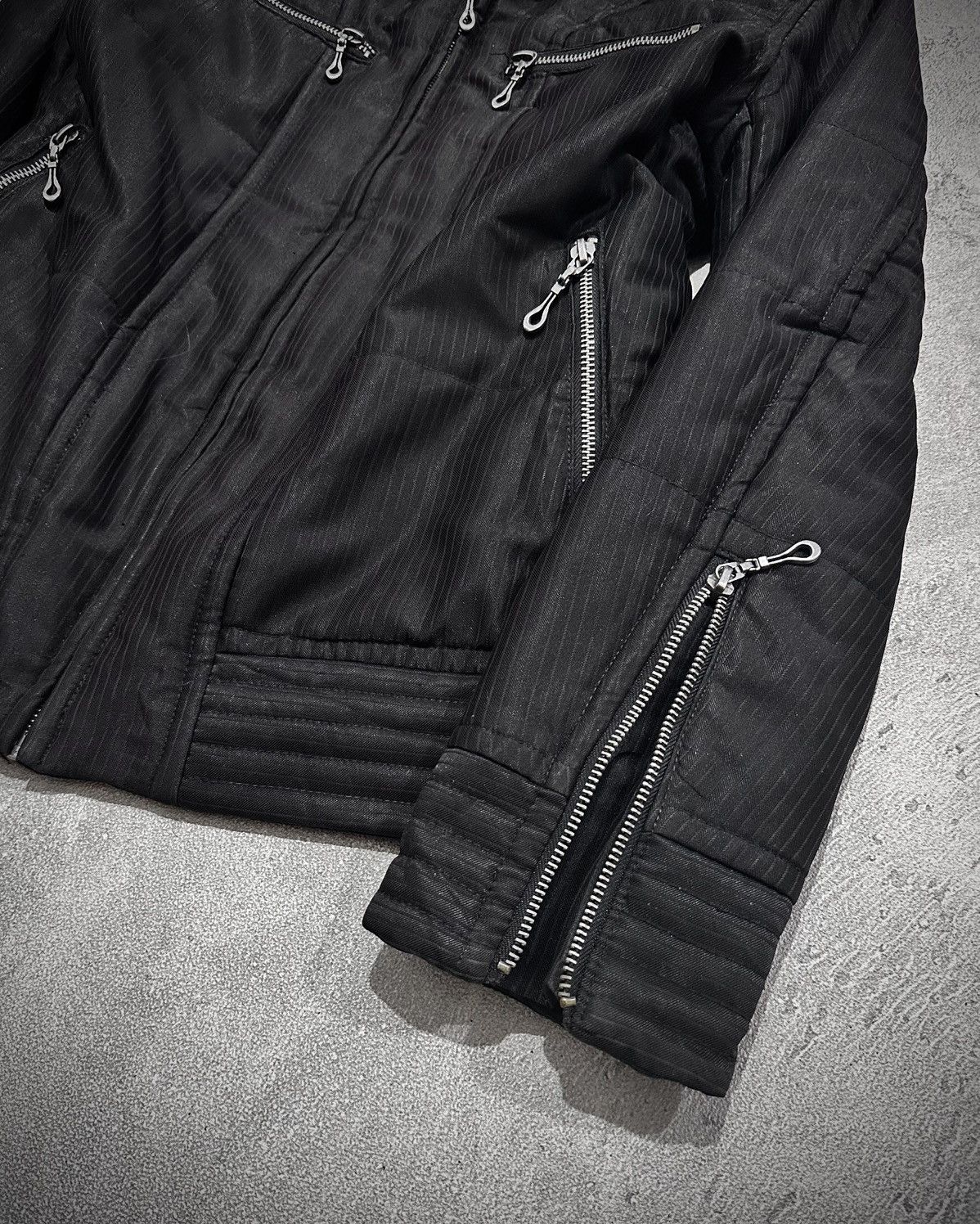 Japanese Brand Vkei Male & Co Fur Hood Riders Jacket Kmrii Lgb Style Size US L / EU 52-54 / 3 - 4 Thumbnail