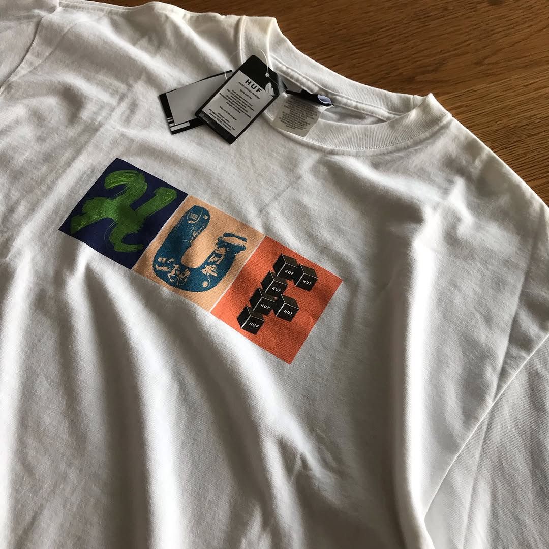 Huf HUF Skateboard THREEMIX UNISEX T SHIRT WHITE tee shirt mexic Size US L / EU 52-54 / 3 - 12 Thumbnail