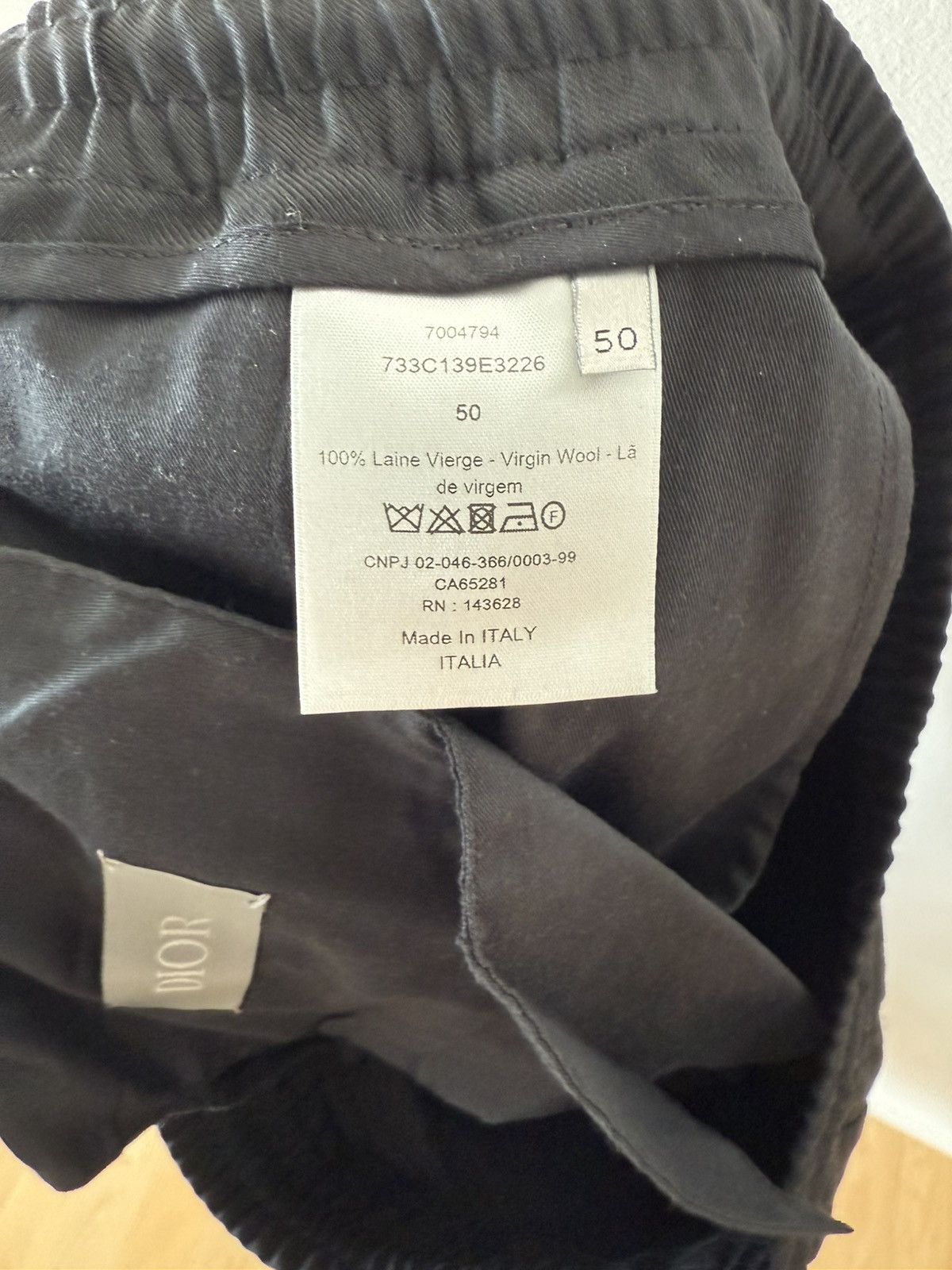 Dior Dior Wool Tailored Pants Black Size US 34 / EU 50 - 3 Thumbnail