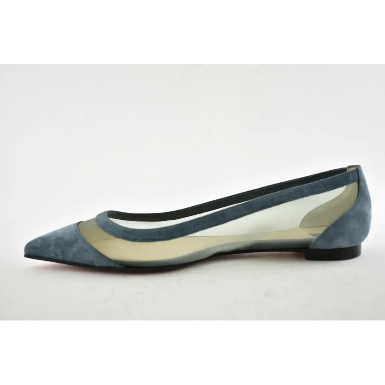 Christian Louboutin Christian Louboutin Galativi Blue Suede Mesh Pointed Size US 6.5 / IT 36.5 - 9 Thumbnail