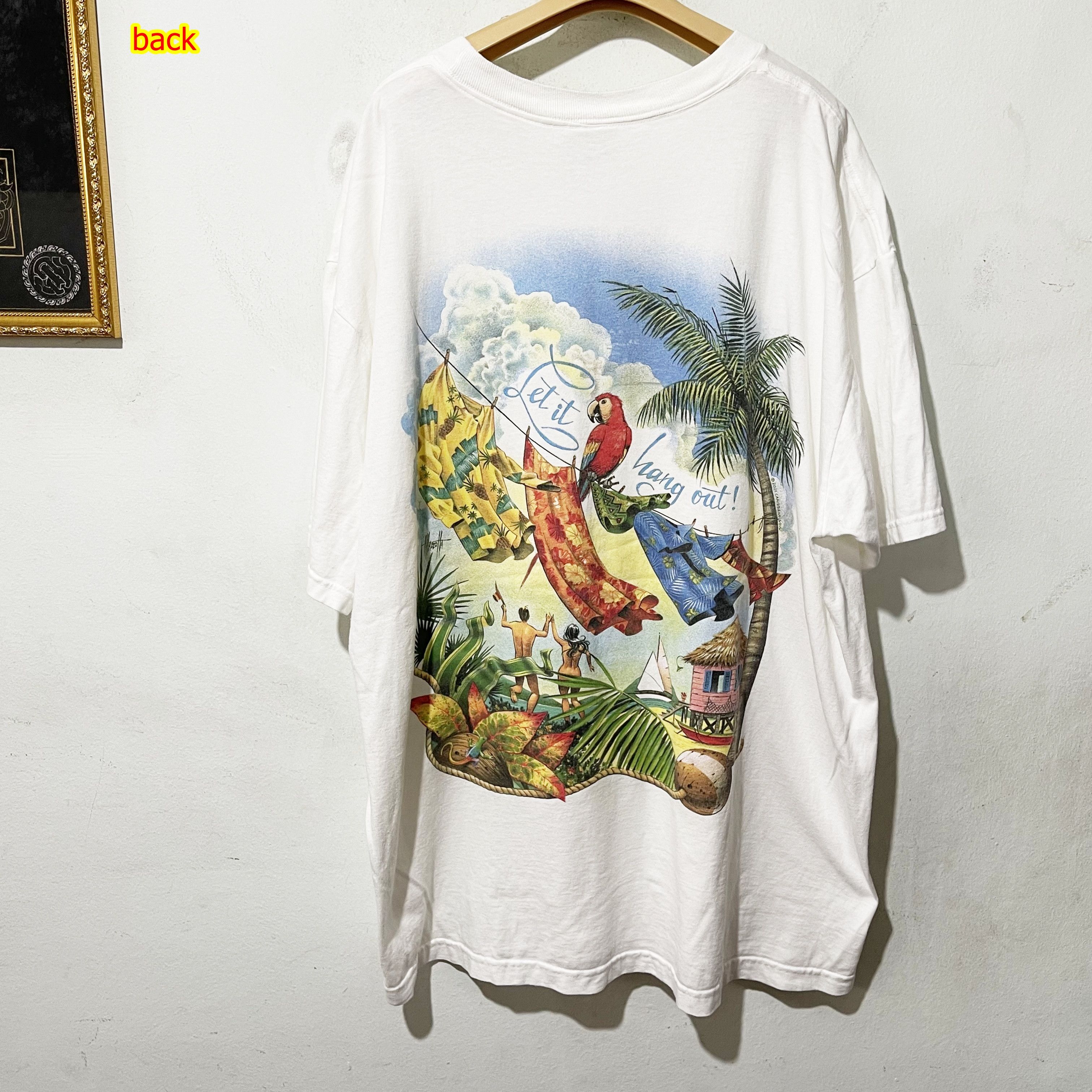 Vintage Vintage 2001 Caribbean Soul “Let It Hang Out” T-Shirt Size US XXL / EU 58 / 5 - 1 Thumbnail