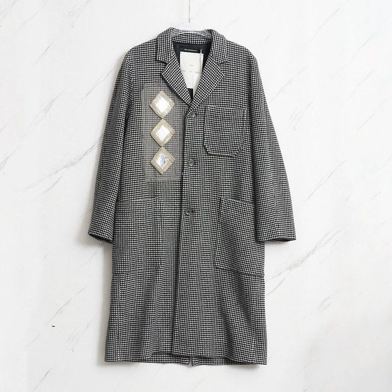 Song For The Mute Song For The Mute Glen Plaid Wool Overcoat Size US S / EU 44-46 / 1 - 1 Thumbnail