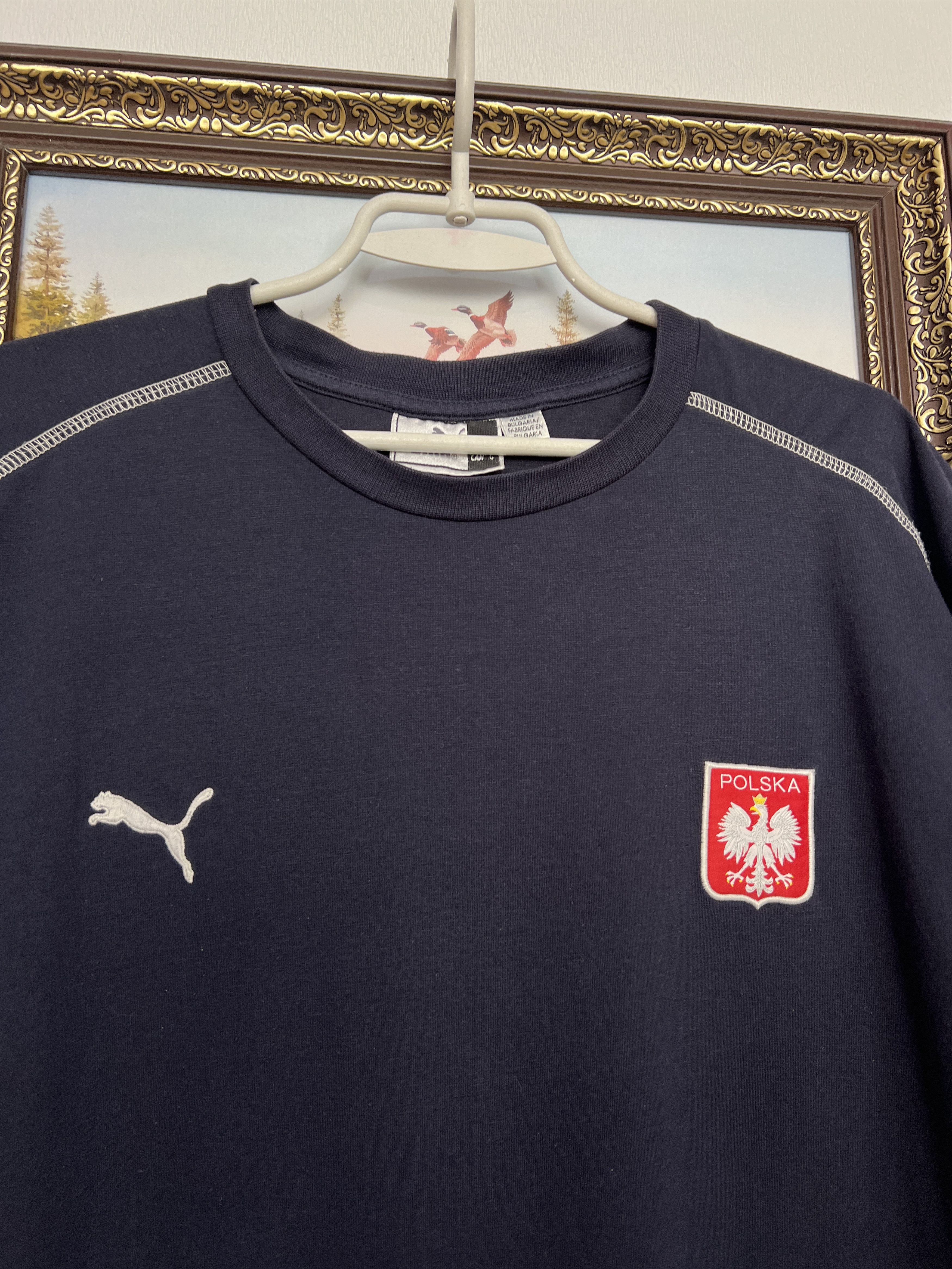 Puma Poland Football Train Shirt Soccer National Jersey Trikot Size US L / EU 52-54 / 3 - 3 Thumbnail