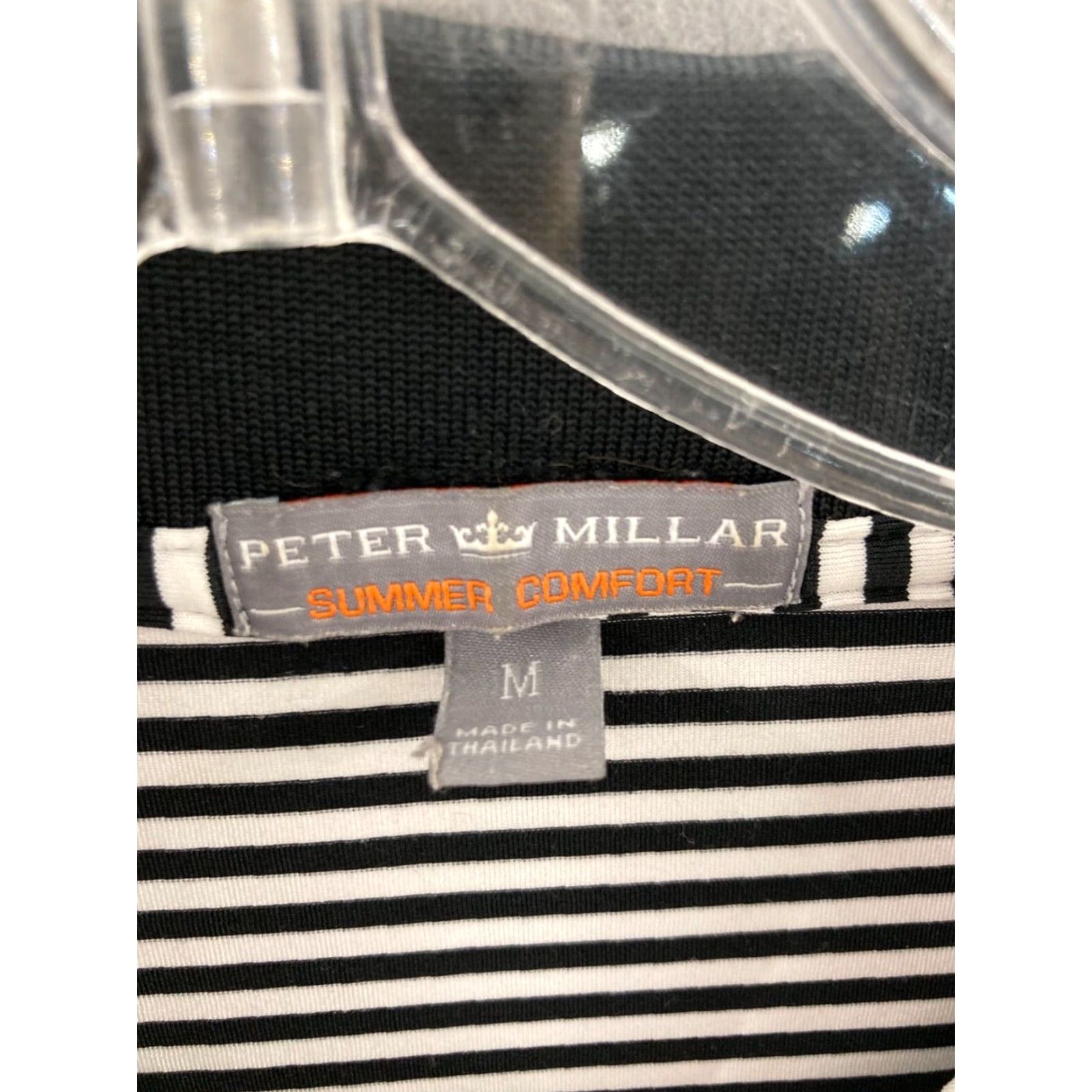 Peter Millar Peter Millar Summer Comfort Polo Shirt Mens Medium Striped Golf Activewear Size US M / EU 48-50 / 2 - 6 Thumbnail