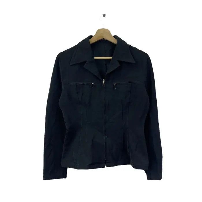 Vintage Vtg 90’ FLANDRE CLUB JAPAN Cotton Indigo Jacket Windbreaker Size M / US 6-8 / IT 42-44 - 1 Thumbnail