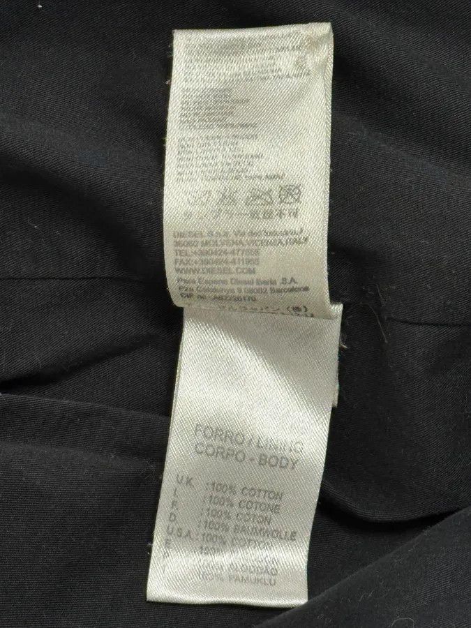 Diesel 2000s Diesel Black Leather Hood Zip-Up Jacket Size US M / EU 48-50 / 2 - 13 Thumbnail