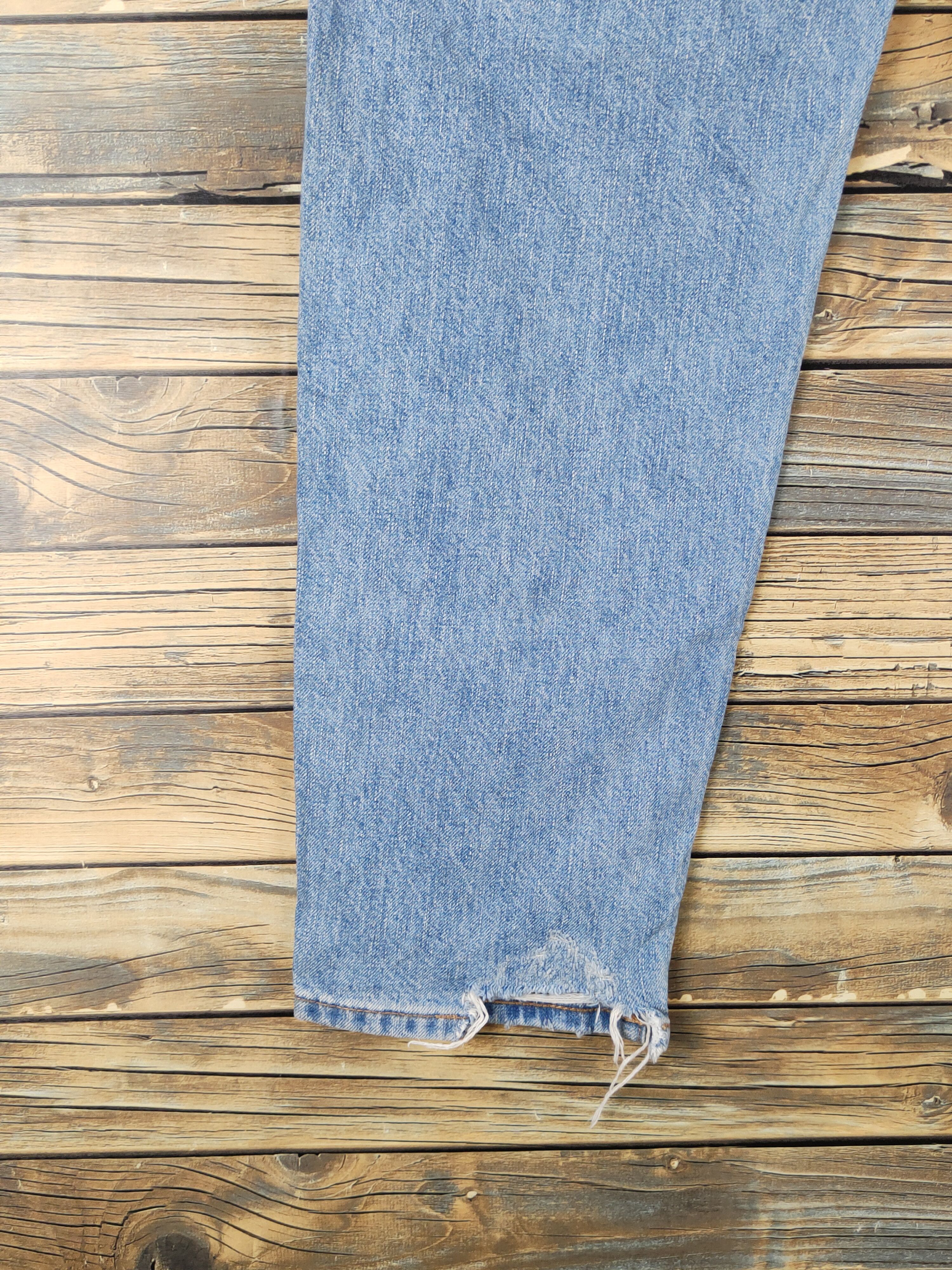 Japanese Brand Uniqlo fabric by kaihara Distress Ripped denim Jeans #W1296 Size US 27 - 9 Thumbnail