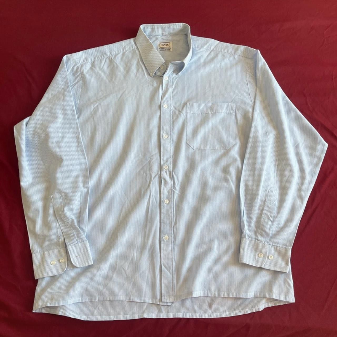 Orvis Orvis Blue White Button Up Shirt Men's Size 44 Size US XL / EU 56 / 4 - 6 Thumbnail