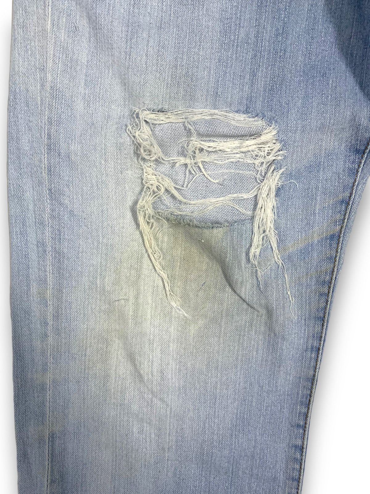 Hanes Vintage 80s Hanes North Carolina Distressed Jeans Size US 33 - 7 Thumbnail