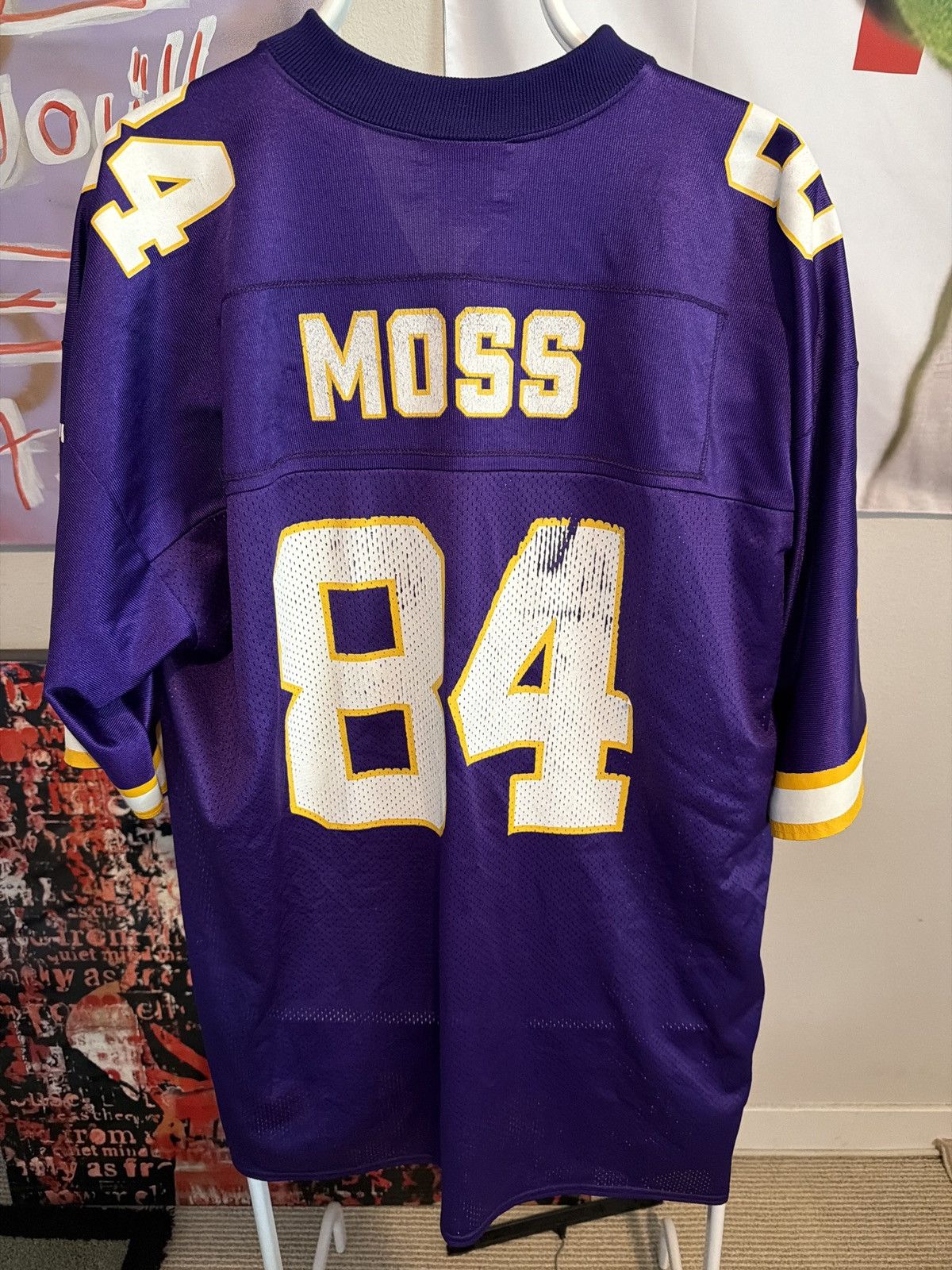 Puma Vintage Randy Moss Vikings Jersey Size US XL / EU 56 / 4 - 2 Thumbnail