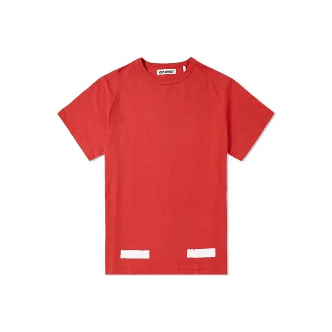 Off-White Off-White Virgil Red Short Sleeve T-Shirt 0079 Size US L / EU 52-54 / 3 - 1 Thumbnail