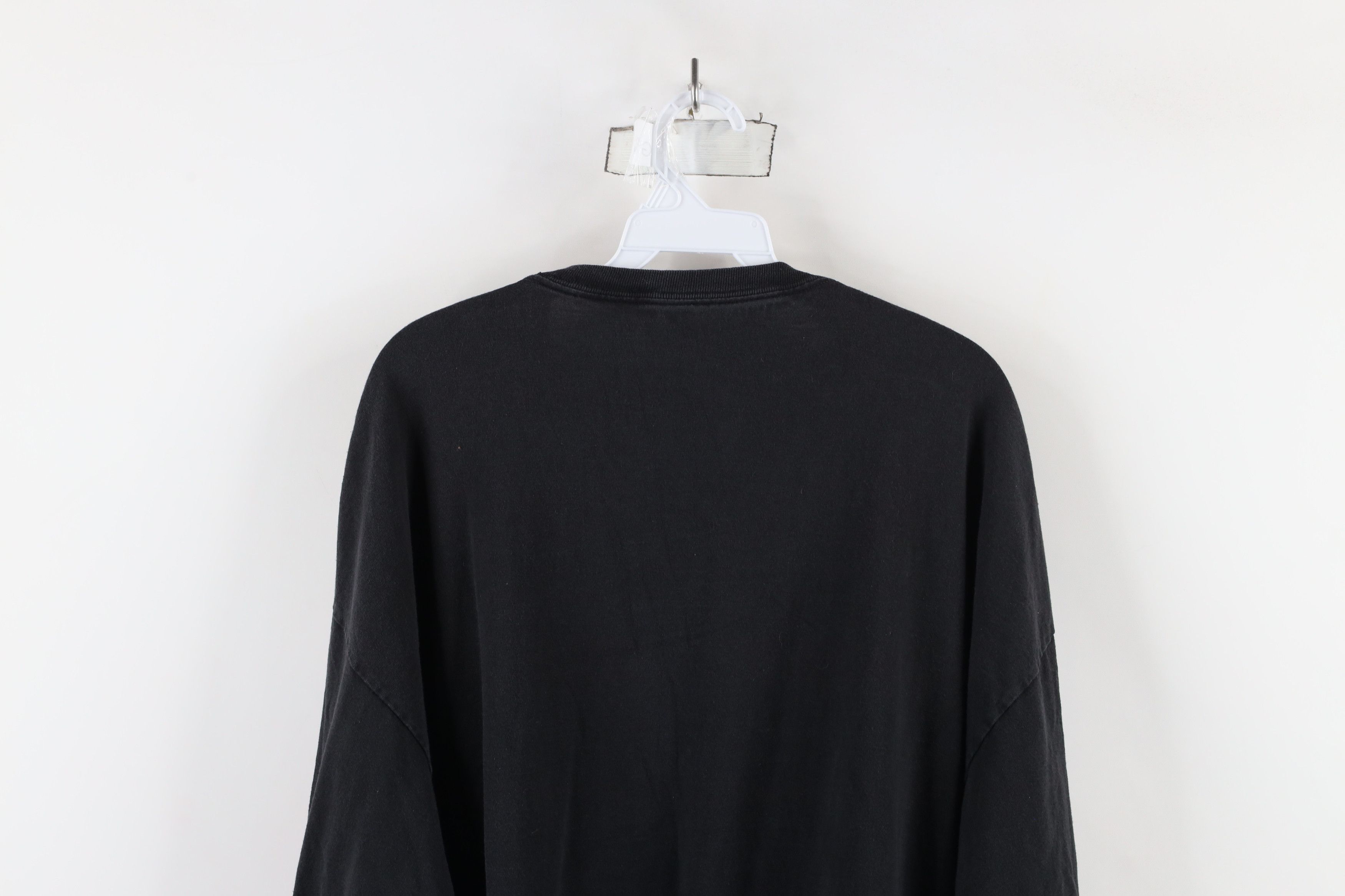 Vintage Vintage 90s Streetwear Cotton Long Sleeve T-Shirt Black Size US XXL / EU 58 / 5 - 7 Thumbnail