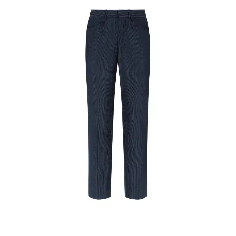 Tom Ford o1loc1c0525 PLPW01 Silk Cotton Cannete Dyllan Pant Navy Blue Size US 32 / EU 48 - 1 Thumbnail