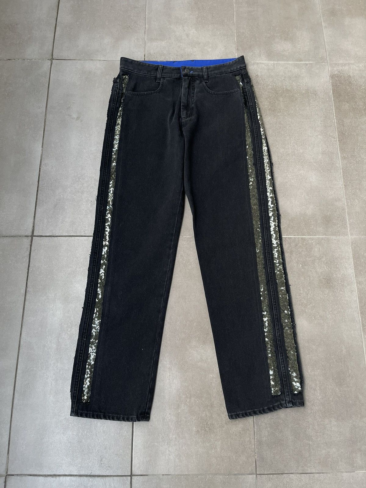 Other !DS! AW22 Koche Aplications Black Denim Pants Size US 32 / EU 48 - 1 Thumbnail