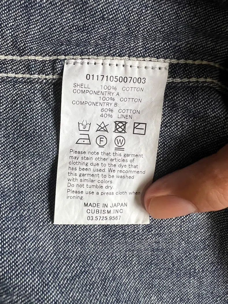 Visvim Visvim 17 SS drip sleeve denim shirt Size US L / EU 52-54 / 3 - 4 Thumbnail