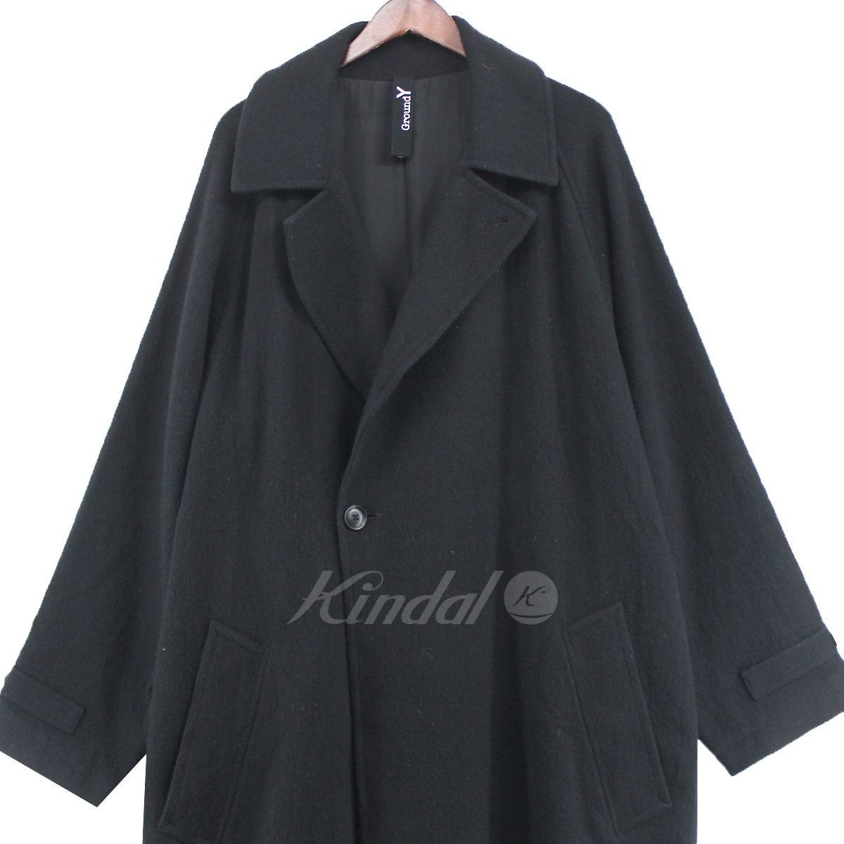 Ground Y GroundY 21aw Raglan Big COAT Raglan Big Wool Frannel Court Size US L / EU 52-54 / 3 - 3 Thumbnail