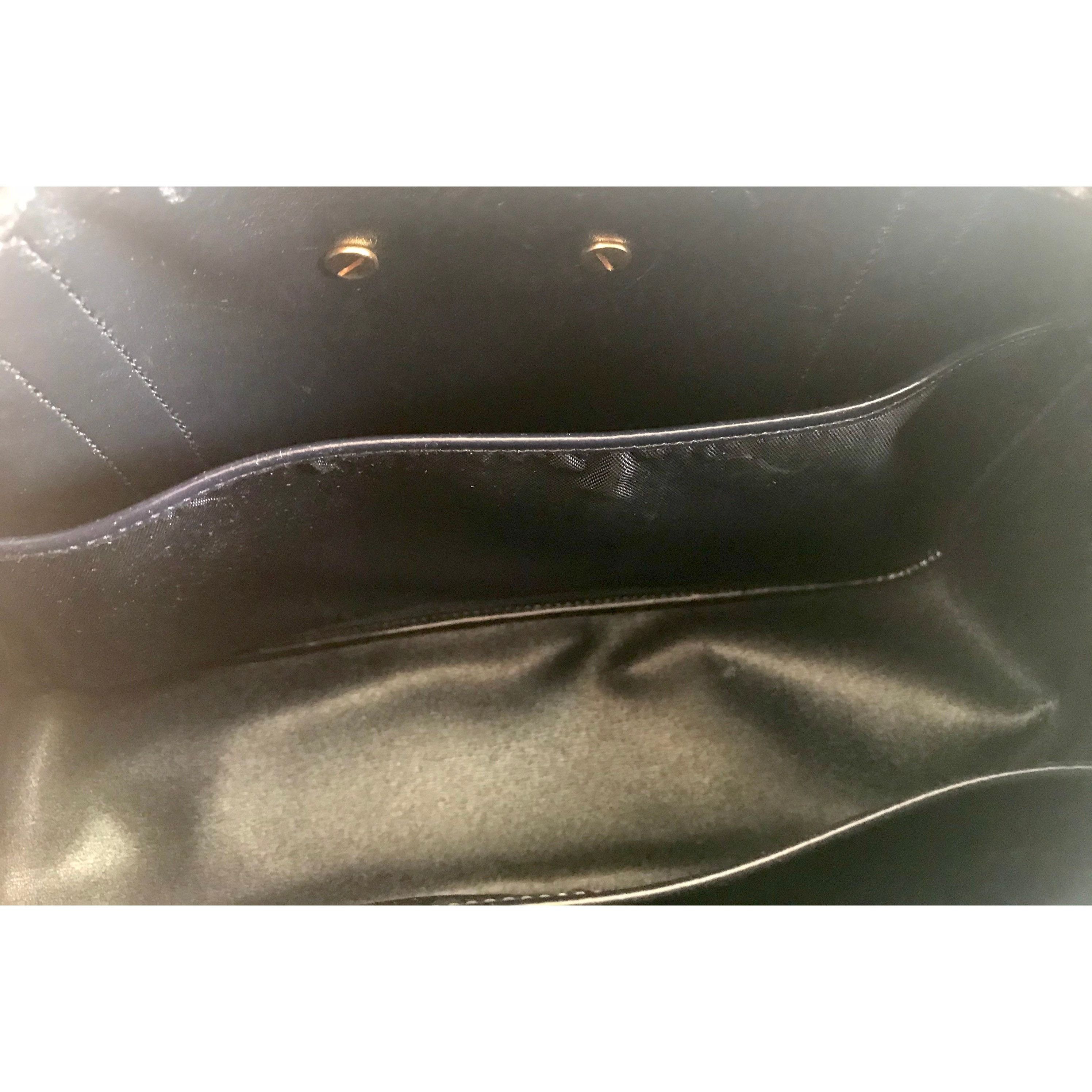 Dior Vintage Christian Dior navy handbag with logo jacquard nylon Size ONE SIZE - 9 Thumbnail