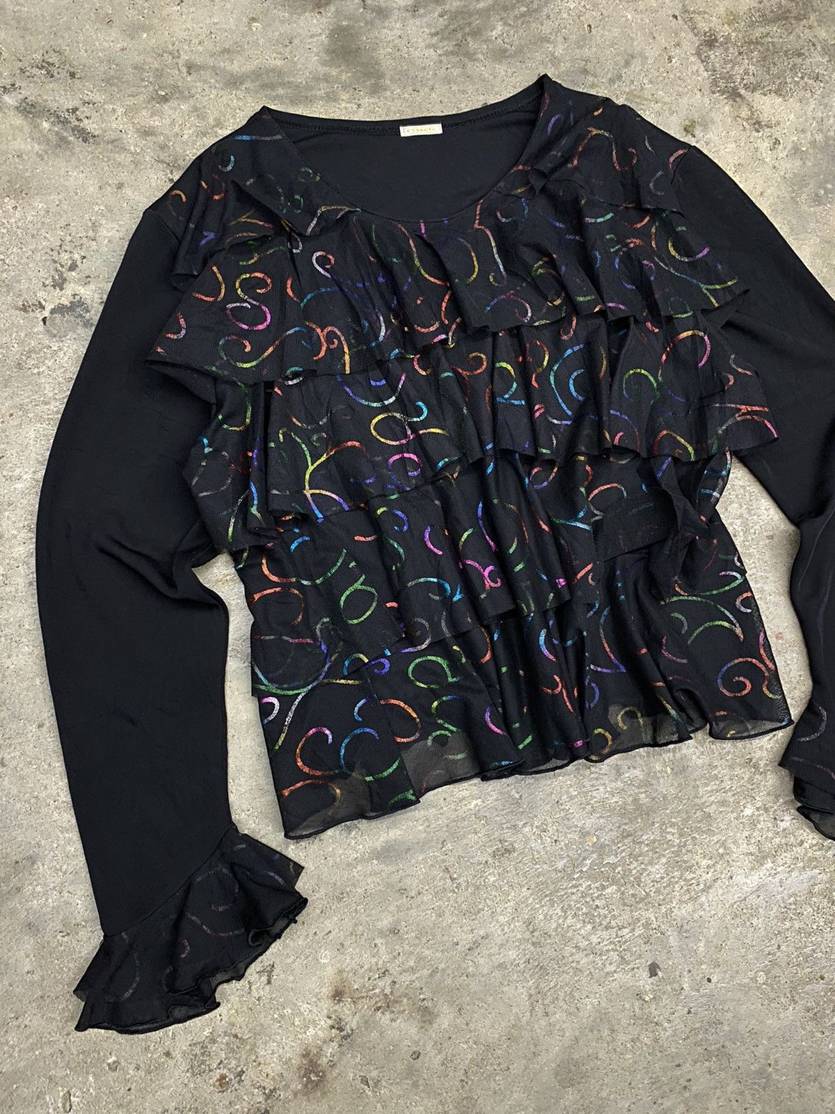 If Six Was Nine × Japanese Brand × Tsumori Chisato ISSEY MIYAKE YOHJI STYLE blouses abstract avant garde pyrami Size S / US 4 / IT 40 - 6 Thumbnail