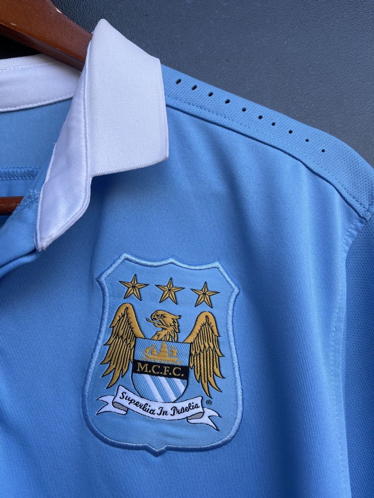 Nike Nike Manchester City Home 2015 2016 Jersey football shirt Size US L / EU 52-54 / 3 - 7 Thumbnail