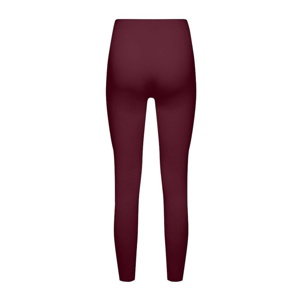 Wolford NWT Wolford Net Vegan Leather Leggings Port Royale Burgundy Size 32" / US 10 / IT 46 - 2 Thumbnail