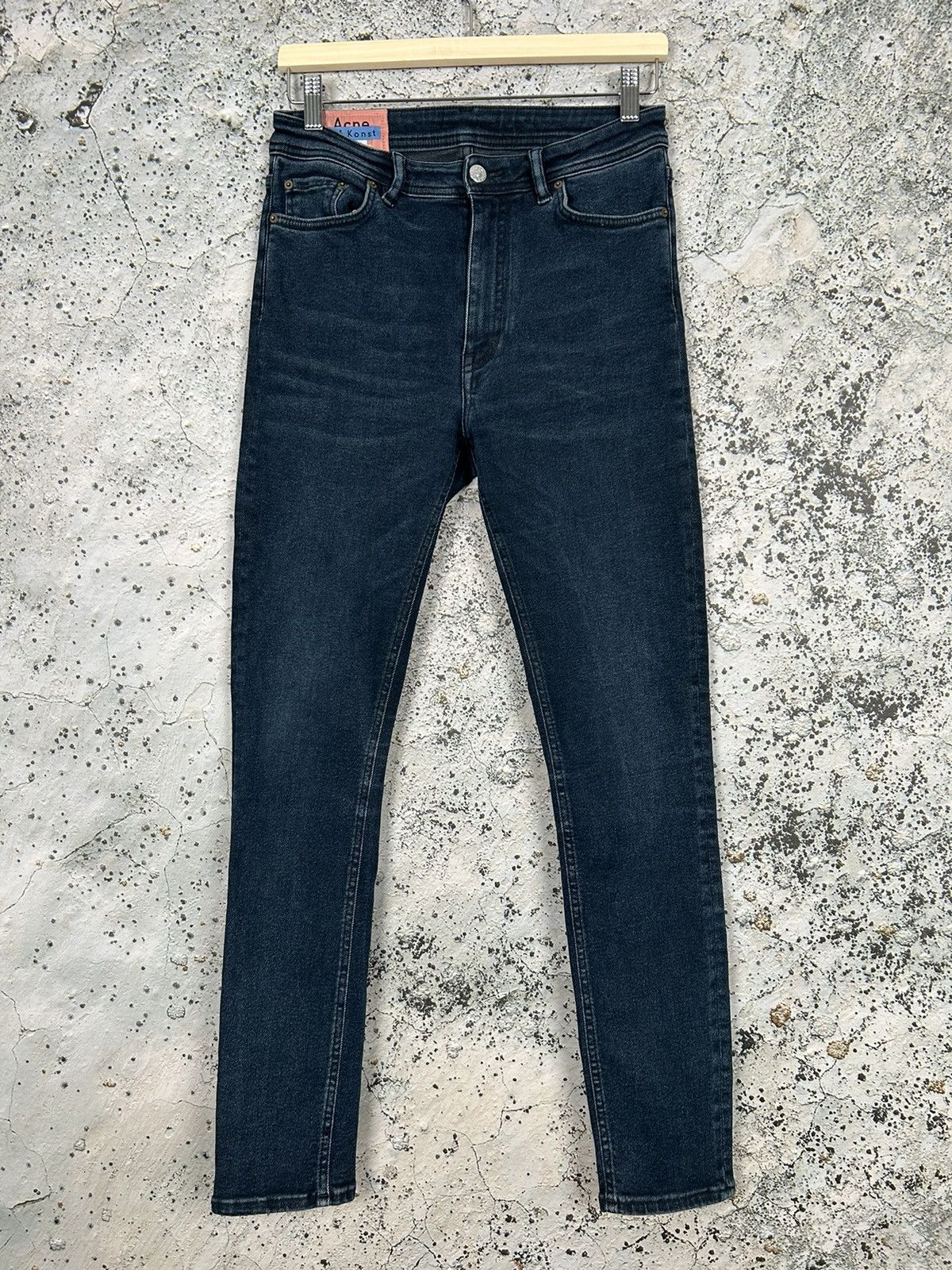 Acne Studios Vintage Acne Studios Peg Blue Black Denim Pants Jeans Hype Size US 29 - 1 Thumbnail