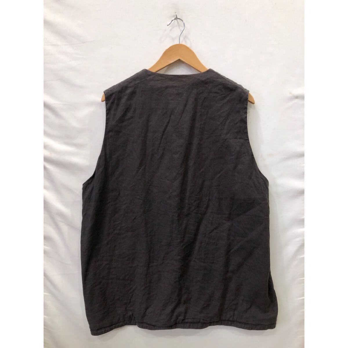 CONFECT Confect Poplin Linen Vest Size US L / EU 52-54 / 3 - 3 Thumbnail