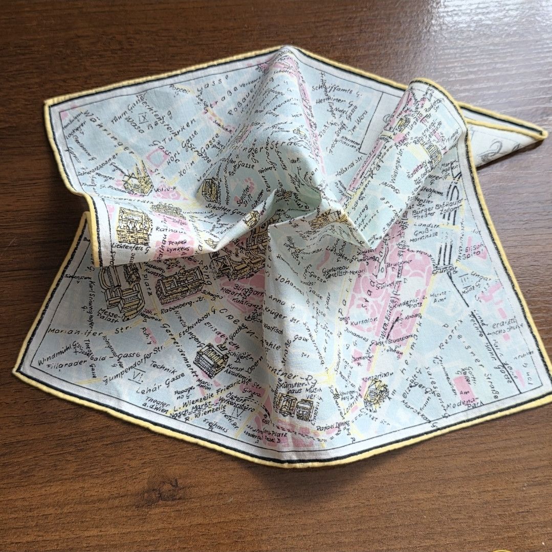 Vintage 1950s/60s Wien City Map Scarf - Architectural Decor Piece Size ONE SIZE - 7 Thumbnail