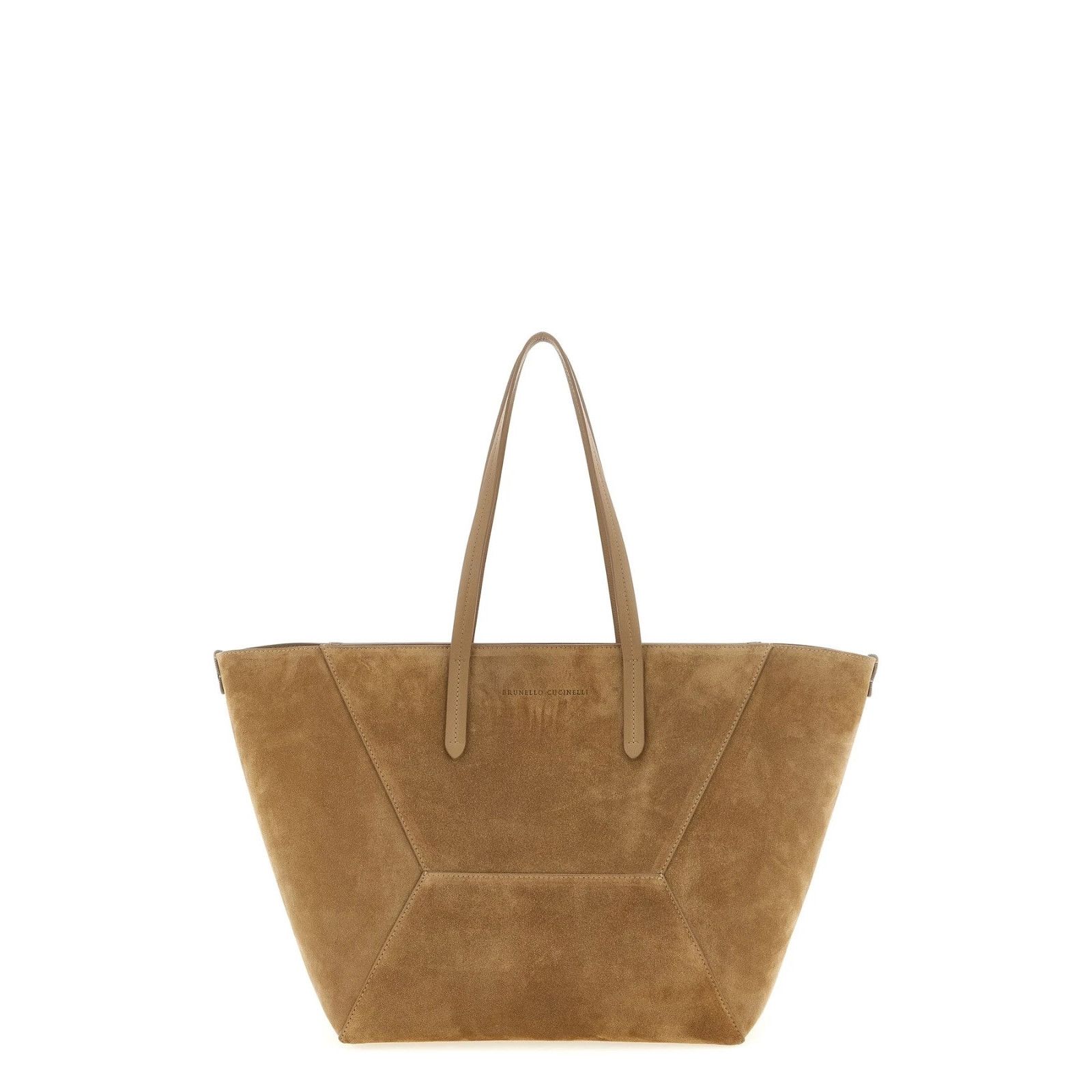 Brunello Cucinelli BRUNELLO CUCINELLI BC Duo Brown Maxi Suede Tote Bag New Size ONE SIZE - 1 Thumbnail