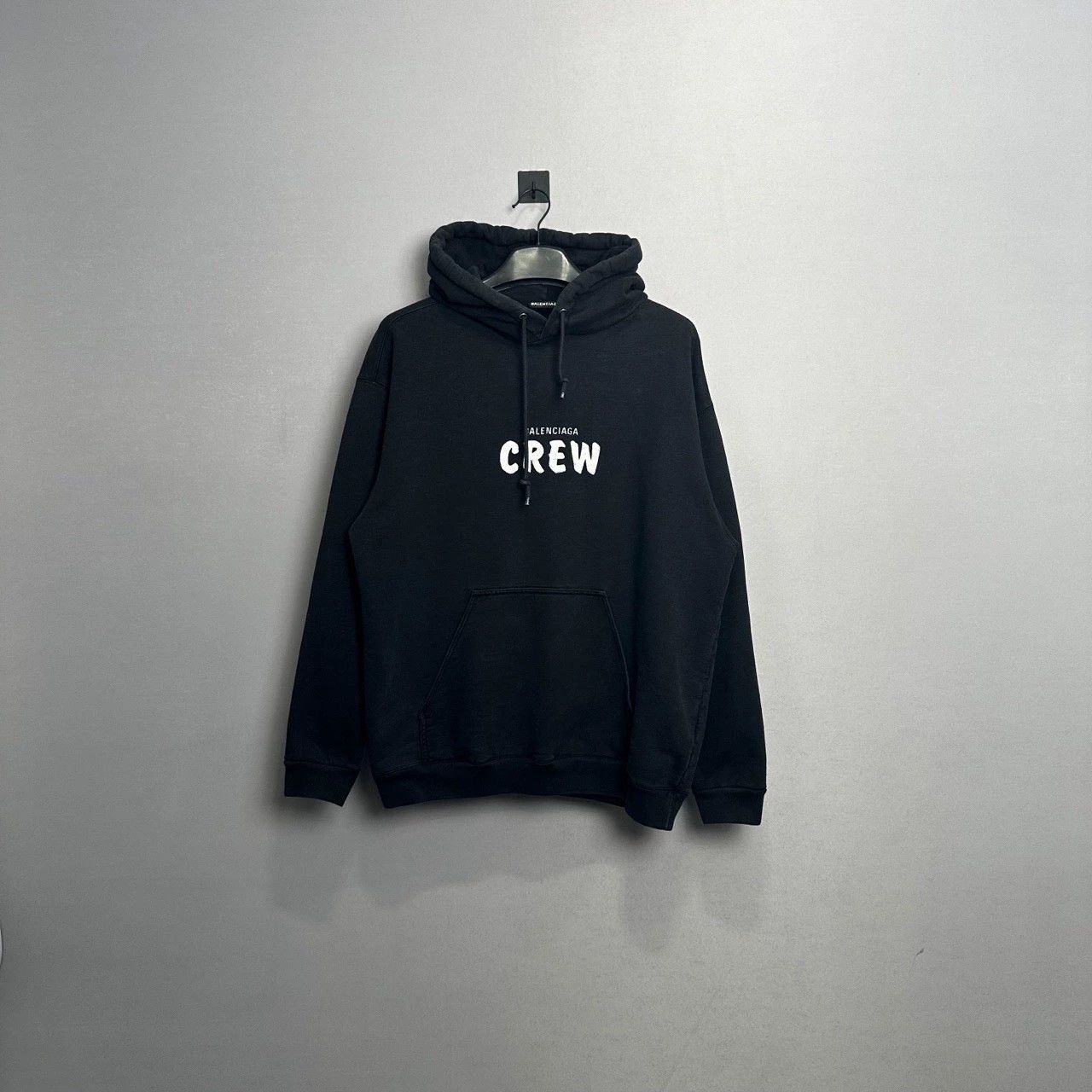 black crew logo sweatshirt by Balenciaga