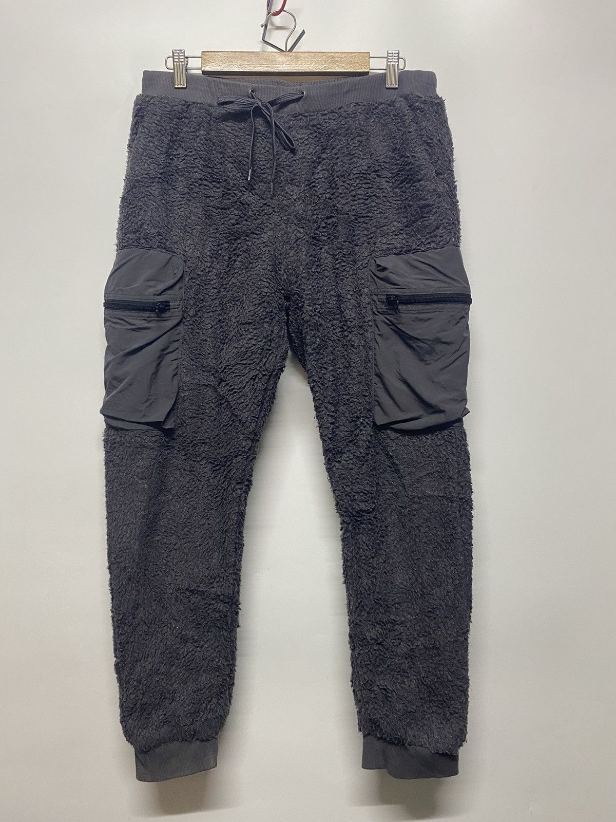 Japanese Brand Find Out Jogger Multi Pocket Cargo Outdoor Sherpa Fleece Size US 32 / EU 48 - 1 Thumbnail