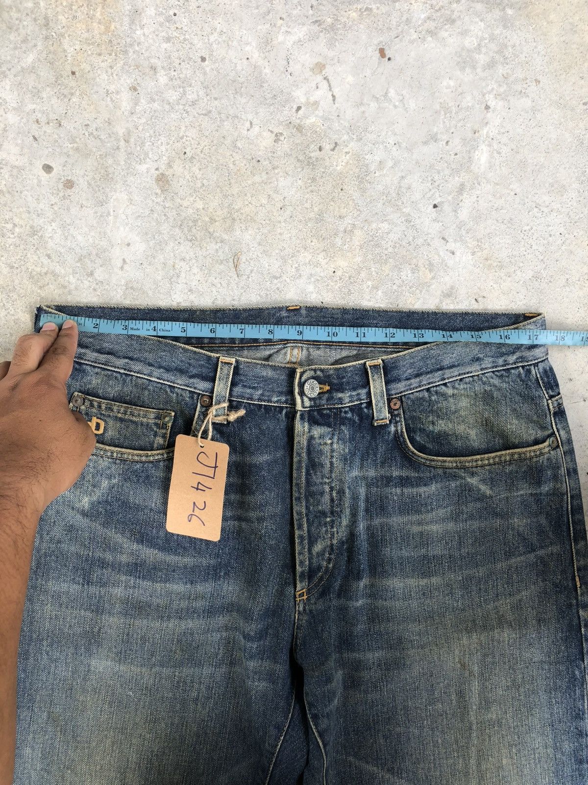 Tom Ford Gucci Embroidered Logo Staright Cut Distressed Denim Size US 34 / EU 50 - 25 Thumbnail