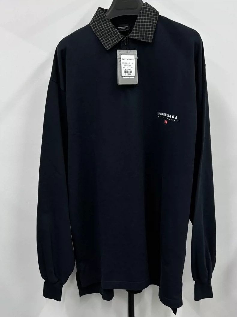 Balenciaga Balenciaga Long Sleeve Polo Shirt SS25 | Grailed