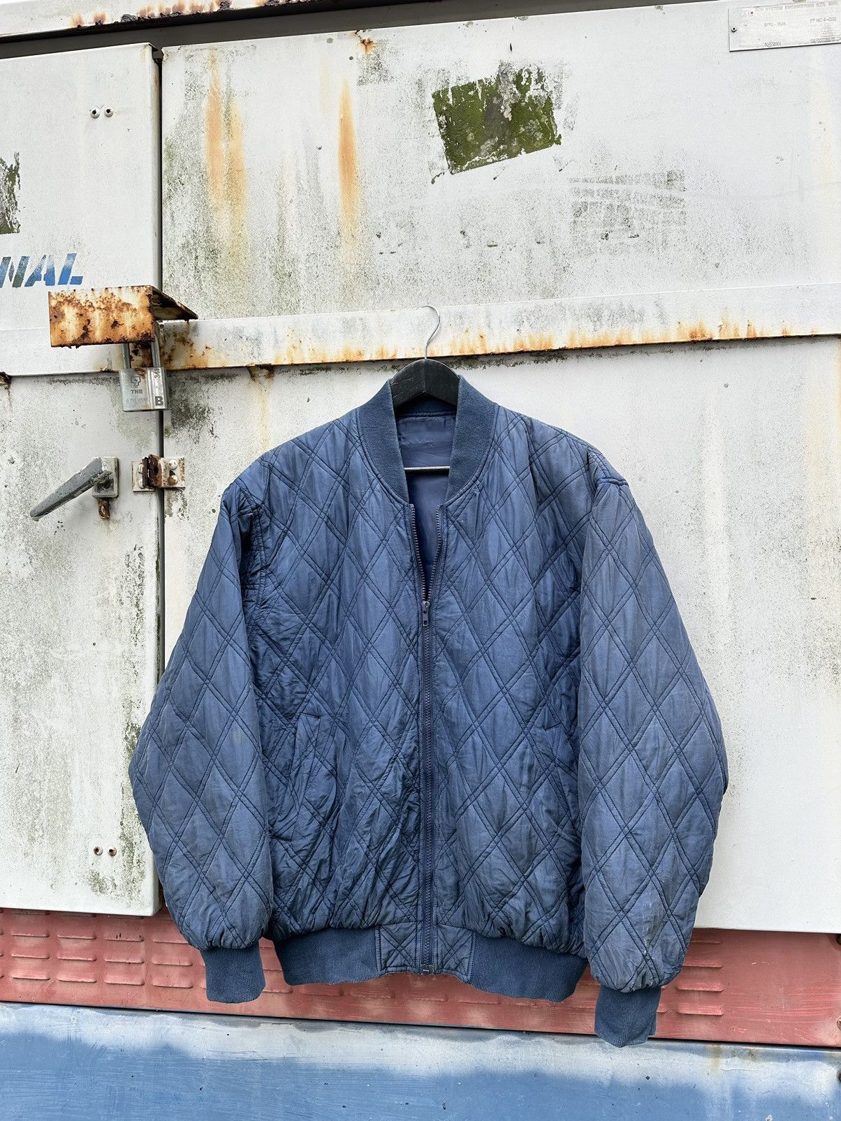 Vintage 👹Vintage Whitby Quilted Light Puffer Bomber Jacket Size US L / EU 52-54 / 3 - 1 Thumbnail