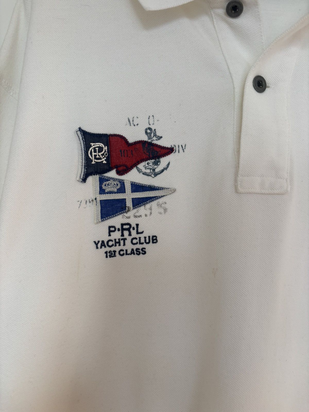 Polo Ralph Lauren Ralph Lauren Polo Yacht Club White Polo Shirt 2XLT Size US XXL / EU 58 / 5 - 5 Thumbnail