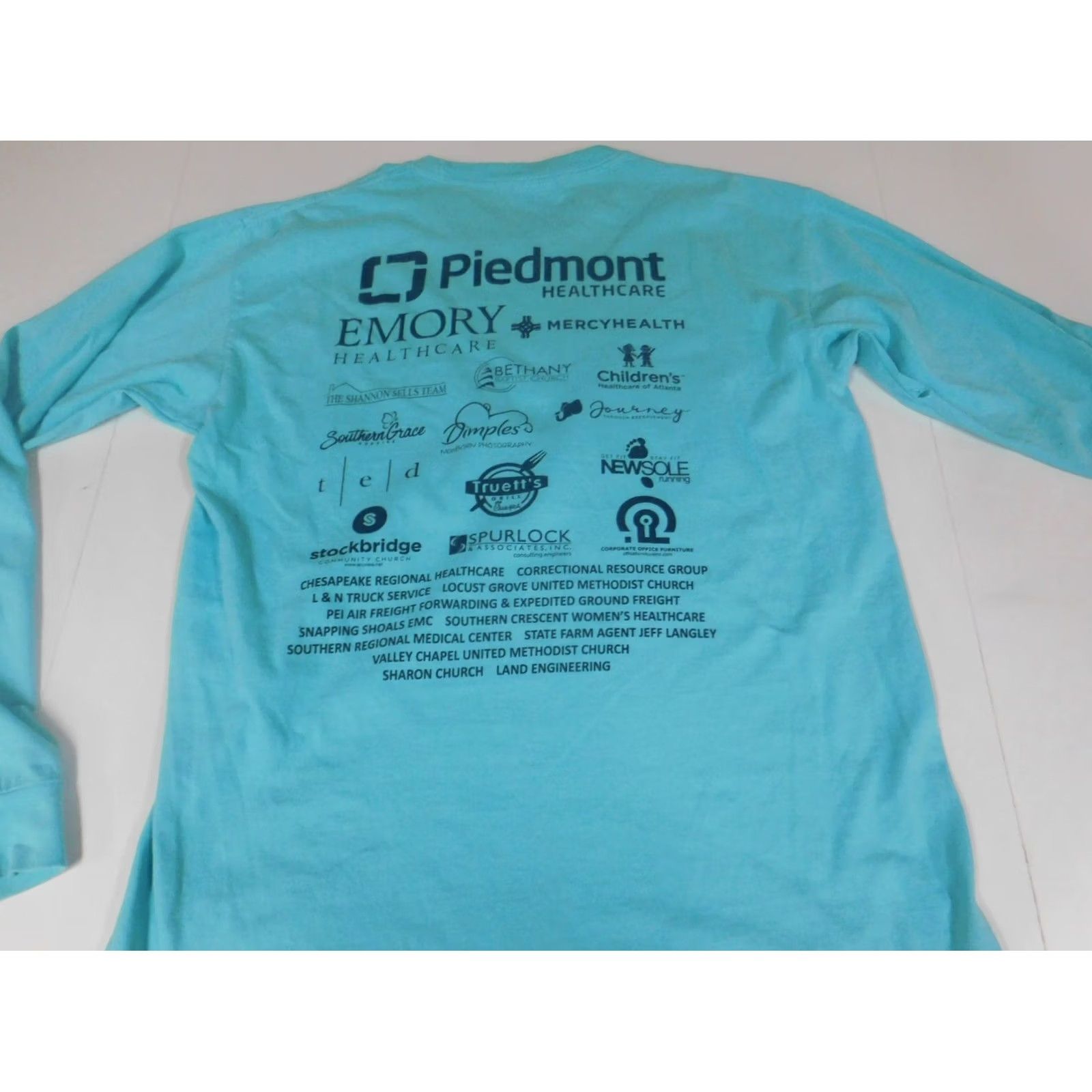 Comfort Colors Comfort Colors Mens Shirt M Blue Long Sleeve Crew Neck Logo Cotton Size US M / EU 48-50 / 2 - 6 Thumbnail