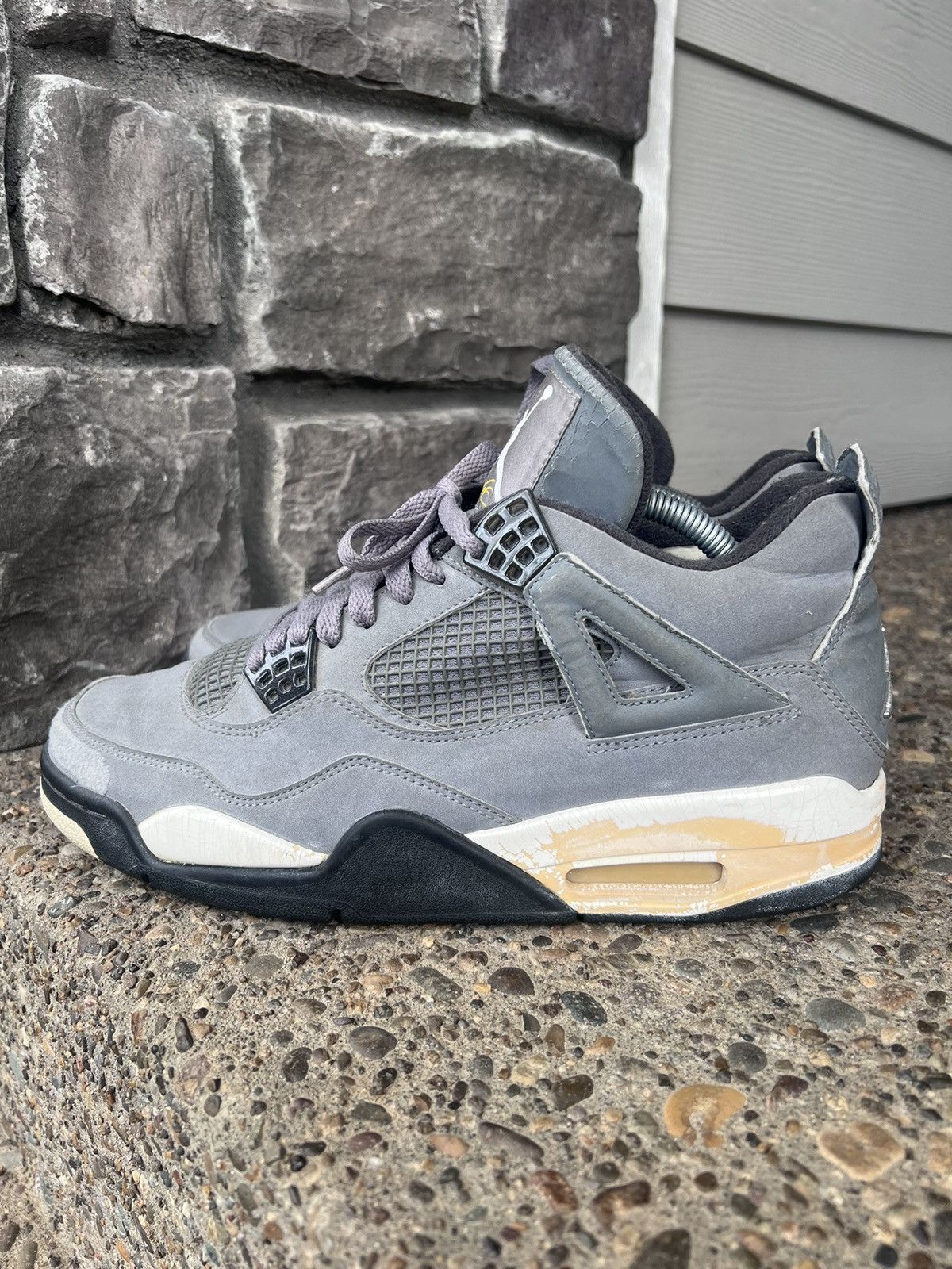 Jordan Brand × Nike 2004 Nike Air Jordan Retro 4 SAMPLE Cool Grey Size US 9 / EU 42 - 3 Thumbnail