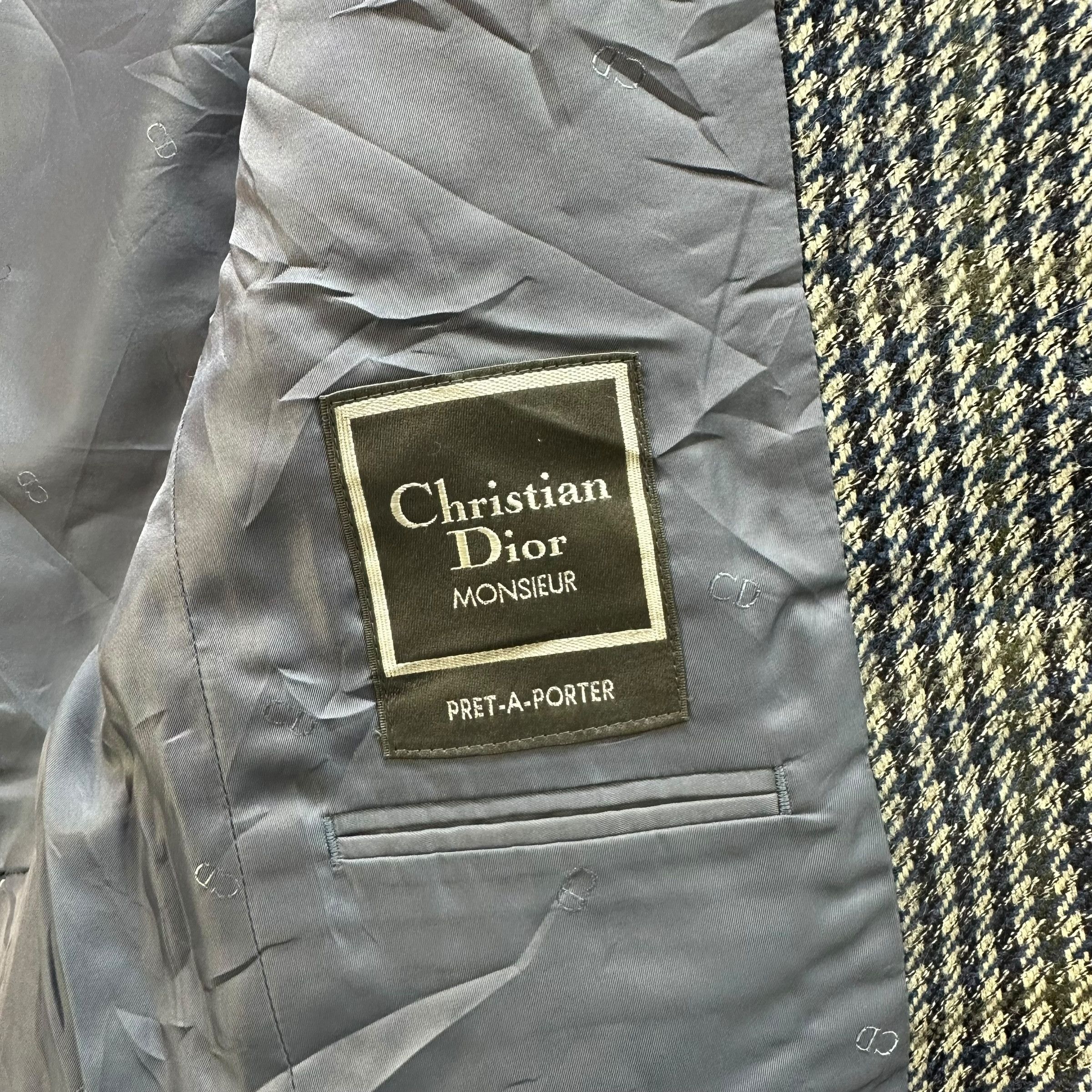 Christian Dior Monsieur CHRISTIAN DIOR MONSIEUR Houndstooth Suit Jacket #012-1423 Size US M / EU 48-50 / 2 - 9 Thumbnail