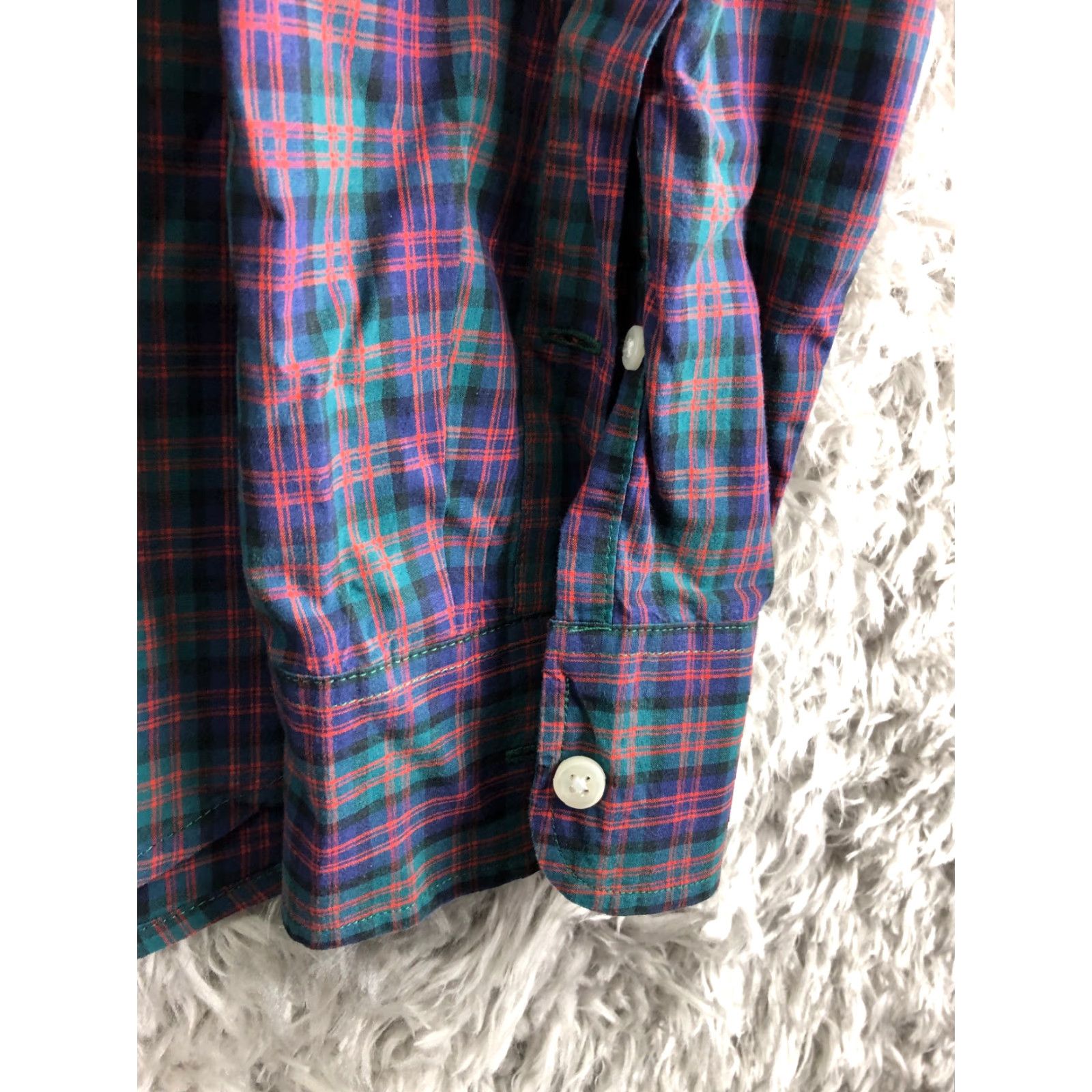 J.Crew J.Crew Shirt XL Mens Blue Plaid Long Sleeve Button-Down Collar Shirt Size US XL / EU 56 / 4 - 3 Thumbnail