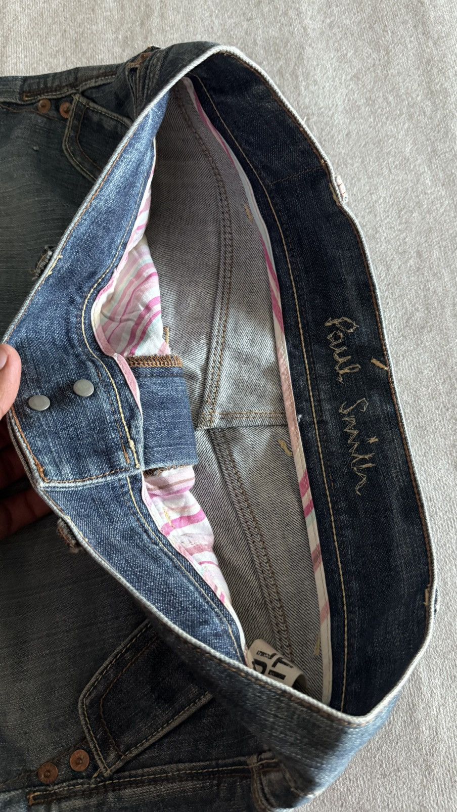Paul Smith Paul Smith Pink Denim Shorts by Onward Kashiyama Japan Size 30" / US 8 / IT 44 - 7 Thumbnail