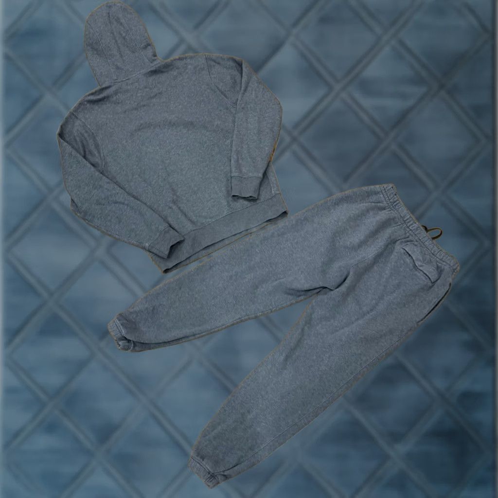 Nike Nike Sportswear Club Fleece Gray Hoodie & Pants Set Mens S Sweatsuit Tracksuit Size US S / EU 44-46 / 1 - 1 Thumbnail