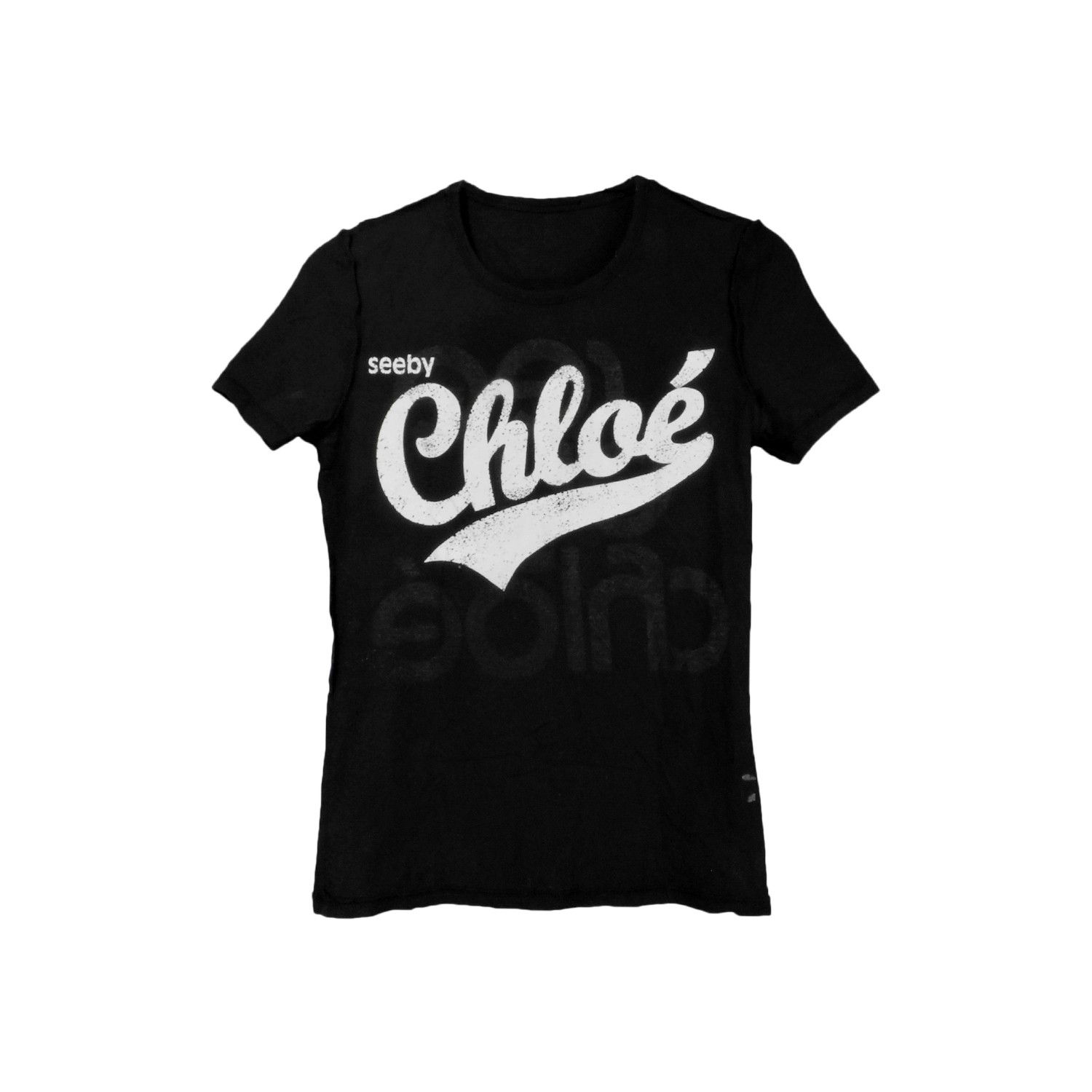 Chloe SEE BY CHLOÉ BIG TYPE LOGO T-SHIRT Size XS / US 0-2 / IT 36-38 - 3 Thumbnail