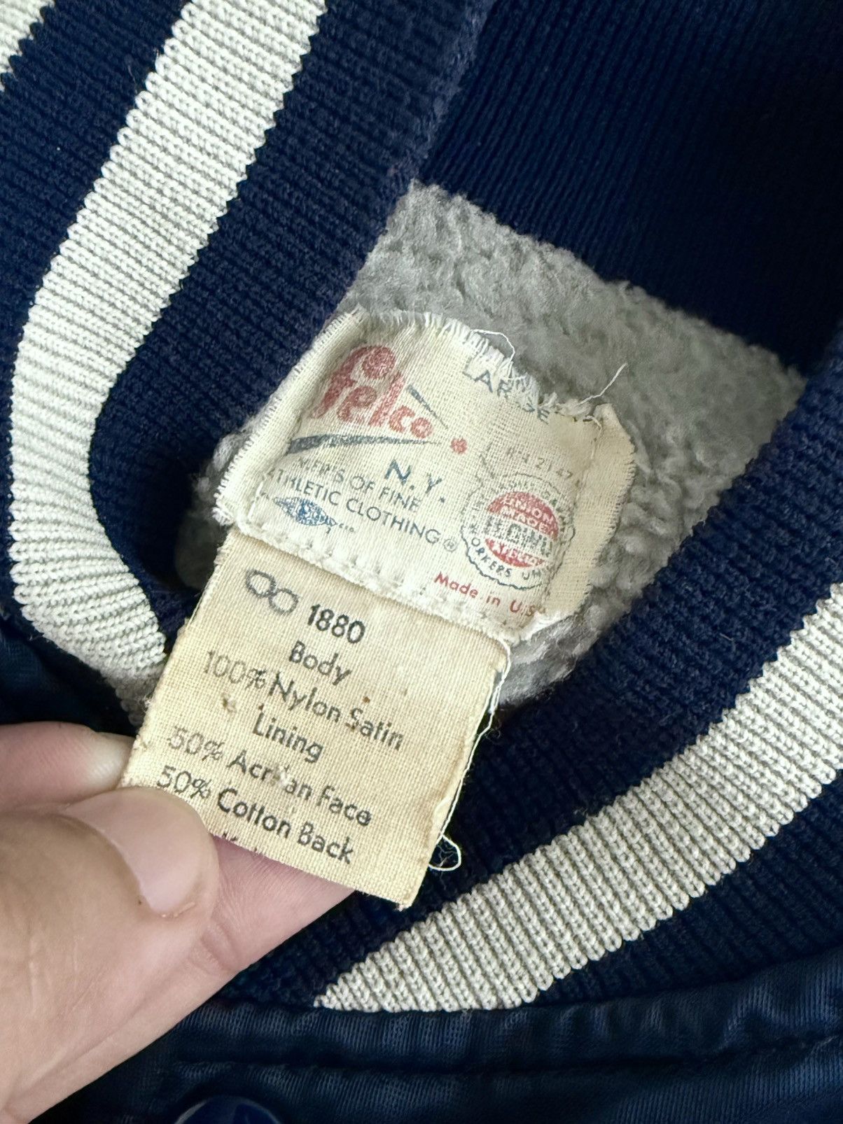 Vintage Vtg 70’ Yankees NY Satin Bomber Jacket Size US L / EU 52-54 / 3 - 13 Thumbnail