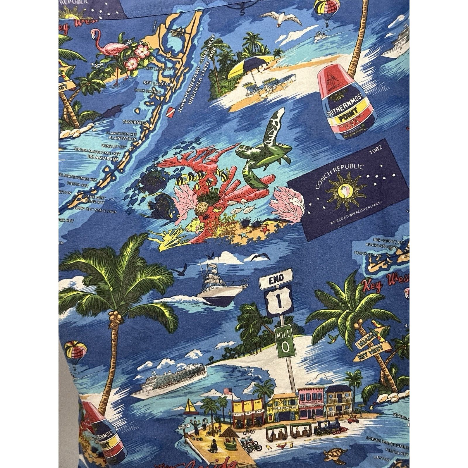 Vintage David Carey Blue Hawaiian Button Up Shirt Mens Large Pocket Size US L / EU 52-54 / 3 - 5 Thumbnail