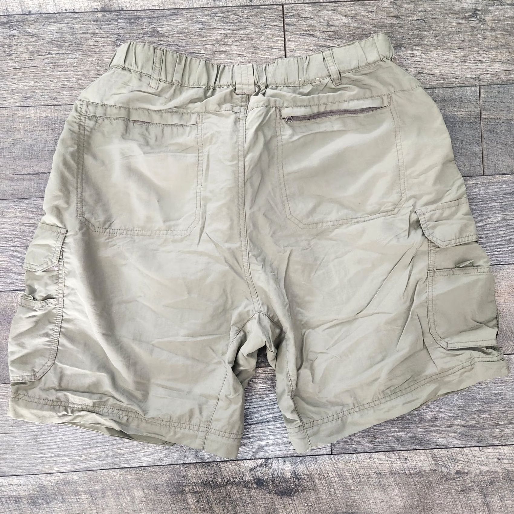Vintage REI Shorts Mens XL Travel Hiking Outdoor UPF 50 Sage Cargo Pockets Fishing Camp Green Outdoor Mens XL Cargo Pocket Shorts Size US 36 / EU 52 - 7 Thumbnail